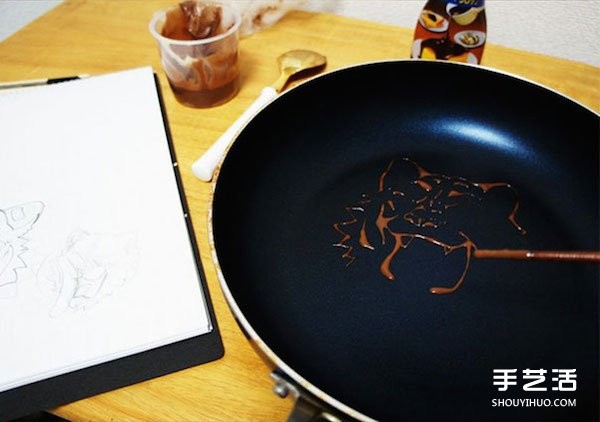 An edible canvas: How to make exquisite hand-painted tiger pancakes