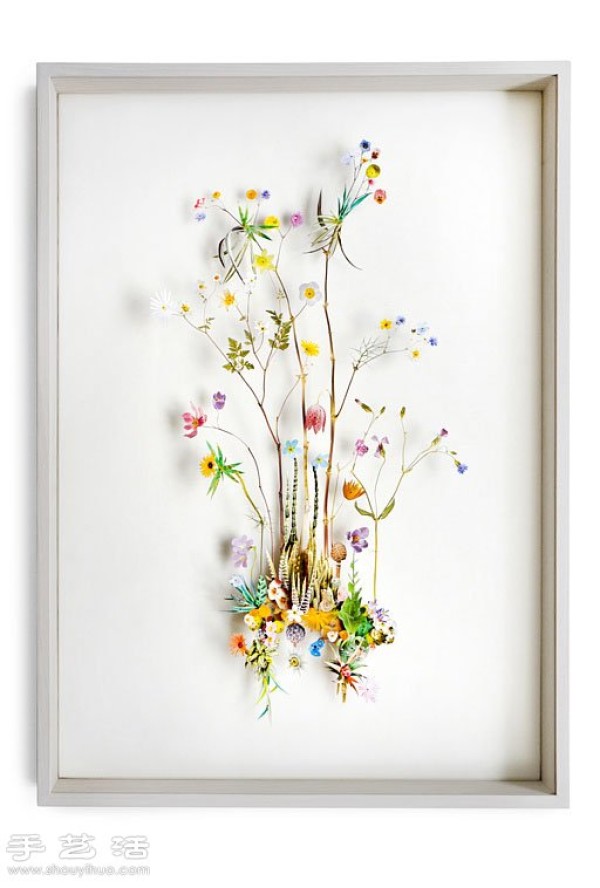 Plant and flower collage DIY beautiful and poetic decorative painting