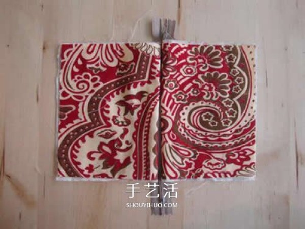 How to make a double-layer zipper cloth bag, homemade fabric zipper bag DIY diagram