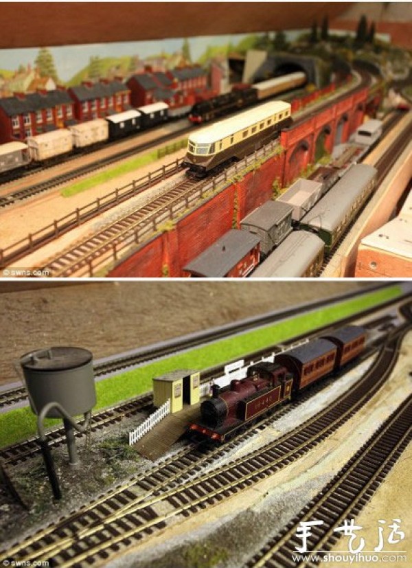 The handmade collection of a 61-year-old train fan