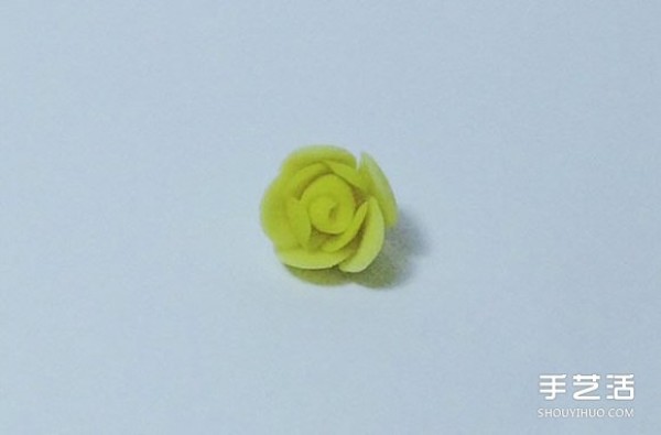 DIY diagram of making clay roses from ultra-light clay roses