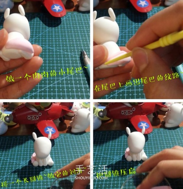 Illustrated tutorial on how to make your own cute clay unicorn