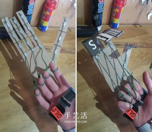 Tutorial on how to make your own controllable cardboard hands