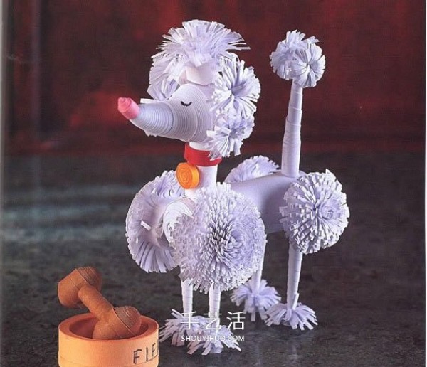 How to make paper poodles with illustrations of how to make paper poodles by hand