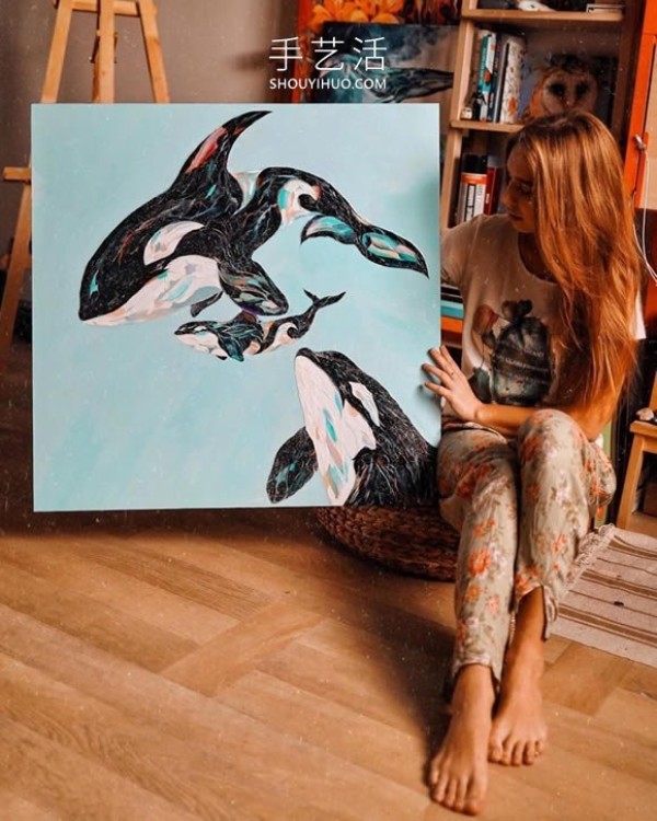 Capture the energy of animals! Expressive palette knife painting