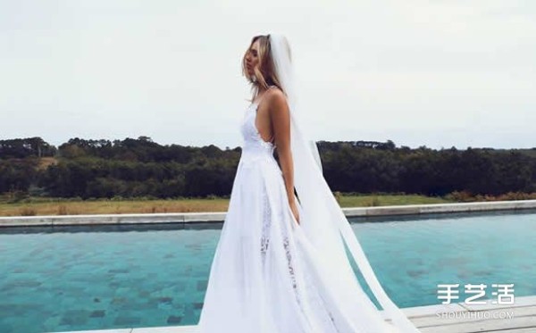 Niche wedding dress brand Grace Loves Lace white lace dress