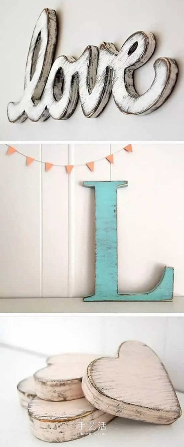 Too many creative DIY productions of letter decorations, save them for later use! 