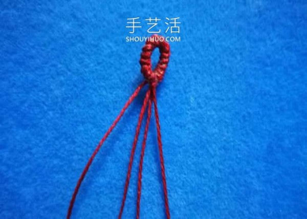 Chinese knot braceletIllustrated tutorial on chain weaving method