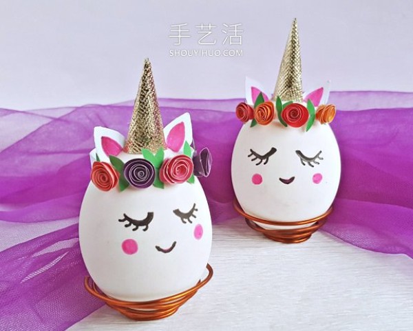 How to make Unicorn Easter Eggs is simple and cute