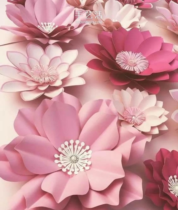 How to make handmade paper flowers with many beautiful paper flowers with complete illustrations