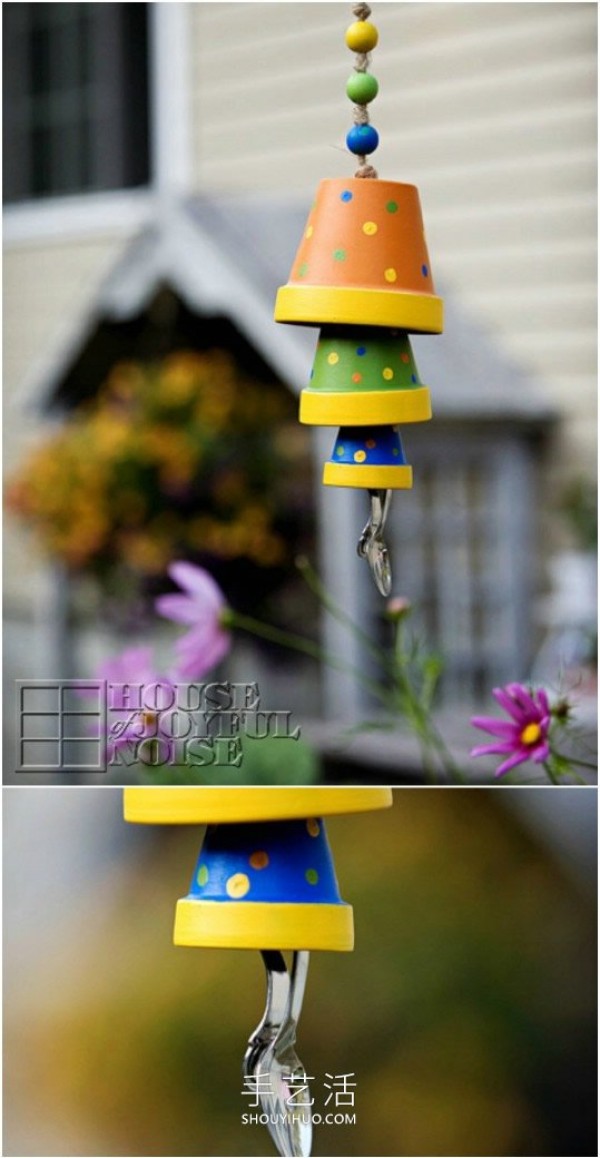 Reuse old waste! Tutorial on homemade creative spring wind chimes