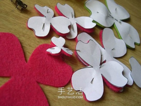 Novices can also learn it! How to make a simple homemade felt flower headband