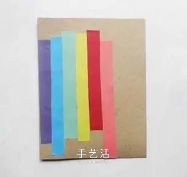 How to make a beautiful and inspirational rainbow greeting card after seeing a rainbow