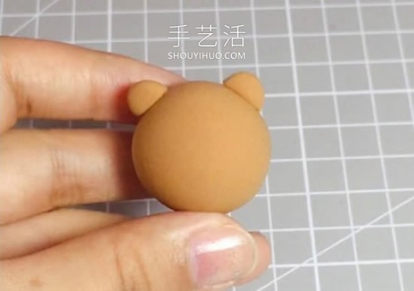 Tutorial on how to make a Douyin celebrity bear by hand using ultra-light clay