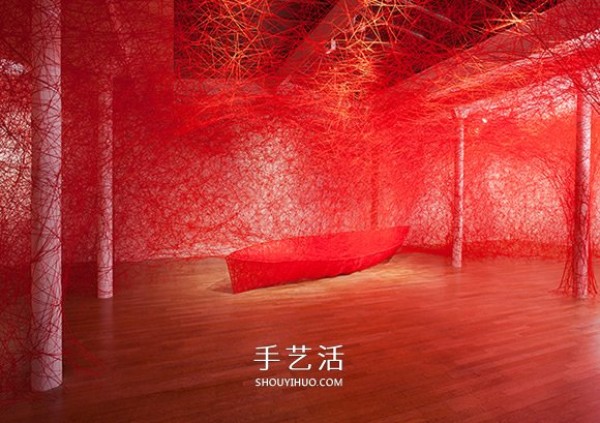 Chiharu Shiota Chiharus large-scale needlework installation art