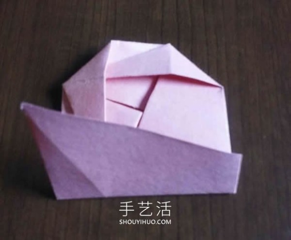 Complex designs can be combined! Simple flat rose origami tutorial