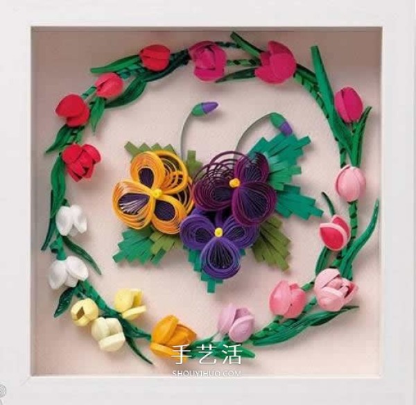 Its so beautiful! A collection of pictures of handmade three-dimensional paper flower works