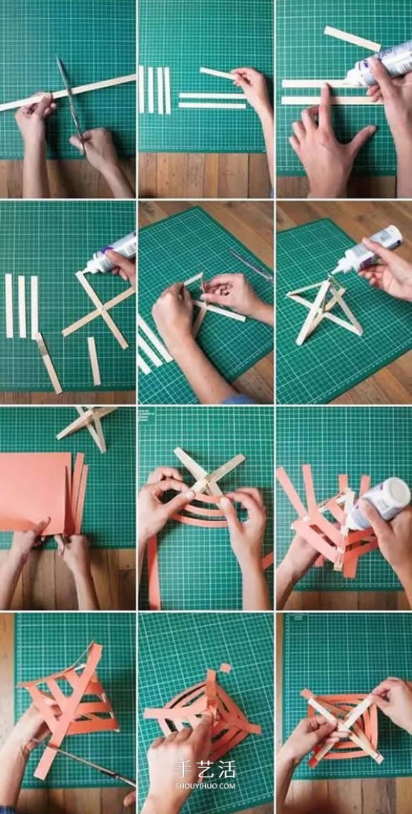 How to make four simple paper lanterns, a tutorial for making handmade lanterns for young children