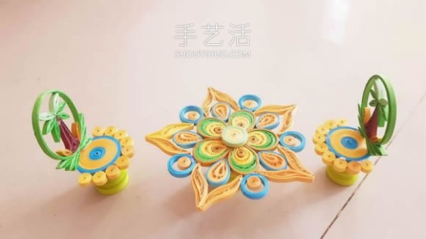 Paper quilling tutorial: Super beautiful tables, chairs, fruit baskets and vases