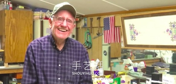 80-year-old woodworker makes wooden toys for children in need every year