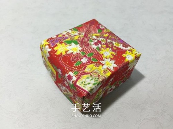 Simple and beautiful square gift box handmade origami illustrated tutorial