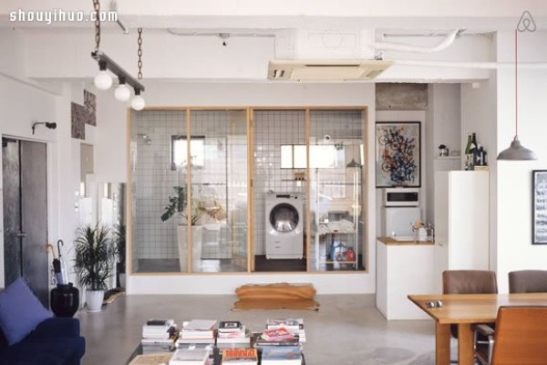 Comprehensive design of industrial-style loft decoration in Tokyo, Japan