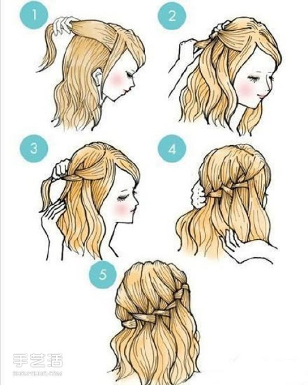 9 easy ways to tie your hair, learn an illustrated tutorial on how to tie your hair