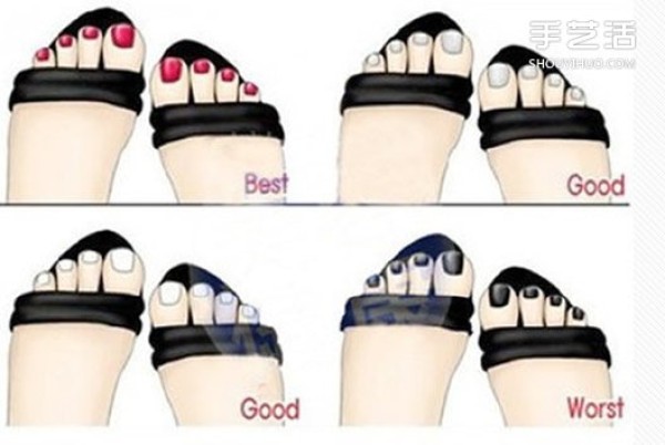 Summer girls must learn: How to match the color of sandals and nail polish