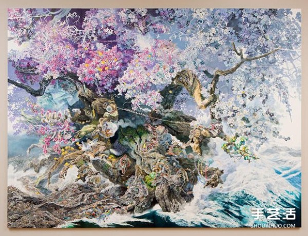 Three and a half years of persistence! Japanese artist paints huge paintings