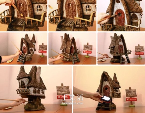 DIY from waste: How to make a realistic fairy tale house model