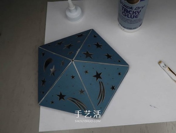 Tutorial on how to make your own icosahedral star projection lamp