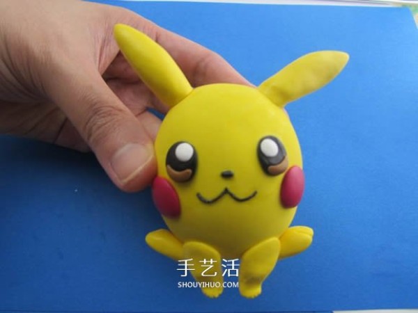 Illustrated tutorial on how to make ultra-light clay Pikachu