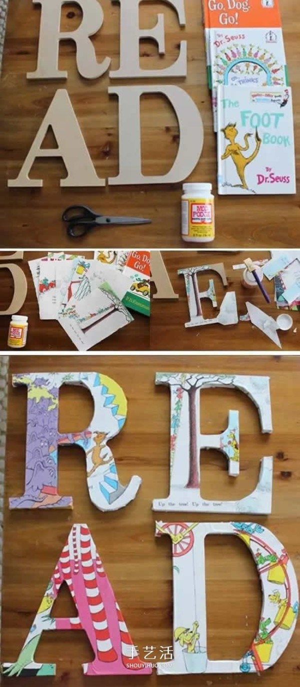 Too many creative DIY productions of letter decorations, save them for later use! 