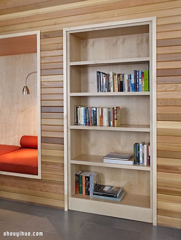 Shh! Do not tell anyone! DeForest bookcase secret room design