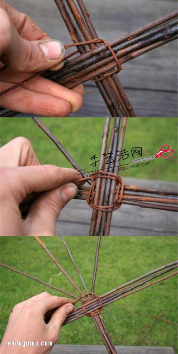 How to weave rattan basket, step by step illustration of weaving basket by hand