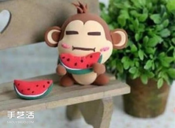 Ultra light clay Yohee Monkey DIY handmade clay Yohee Monkey illustration