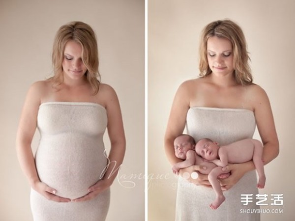 Photography that captures the warmest moments between pregnant mother and baby