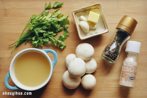 How to make baked mushrooms with garlic chicken sauce and make homemade baked mushrooms with seafood flavor