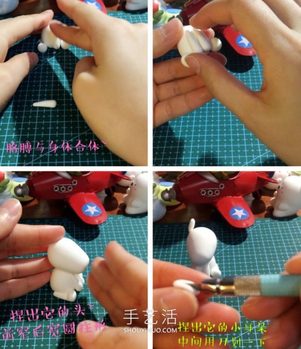 Illustrated tutorial on how to make your own cute clay unicorn