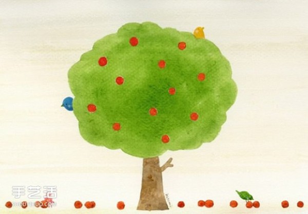 Hitomi Inoue: A fresh and fresh watercolor painting with elegant colors and full of childlike interest