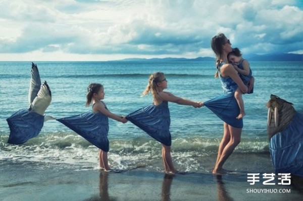 Creative childrens photos: The omnipotent daughter through the lens of a super-powerful dad