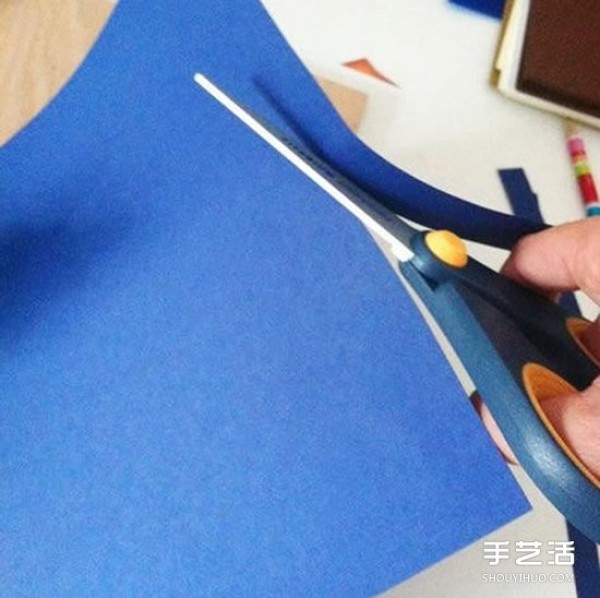 Roll paper decorative painting DIY production tutorial, beautiful starry night sky