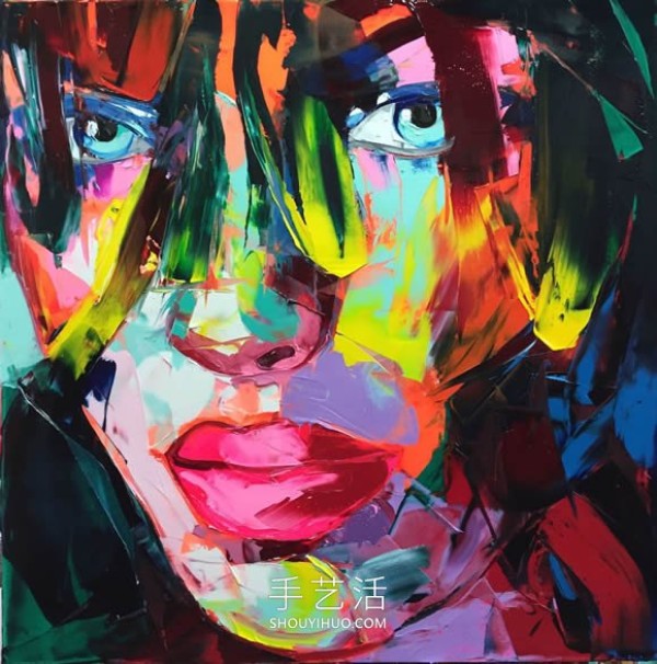 Vivid colors and textures! Appreciation of palette knife portrait works