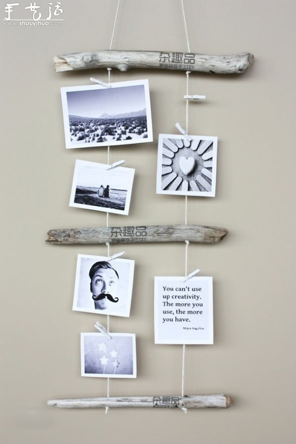 Natural style photo wall DIY production tutorial