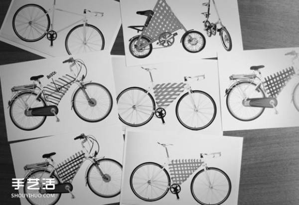 Make your own bicycle basket and prepare the elastic bands and come and DIY