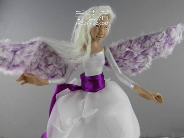 Super beautiful polymer clay angel DIY video! It is a decorative ornament and a lighting fixture