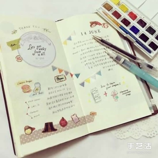 The travel diary made by a Malaysian girl is so cute! 