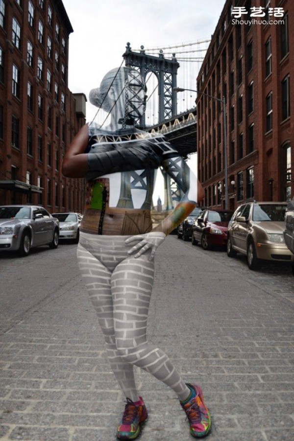 The art of body painting on the streets of New York that makes people invisible and transformed