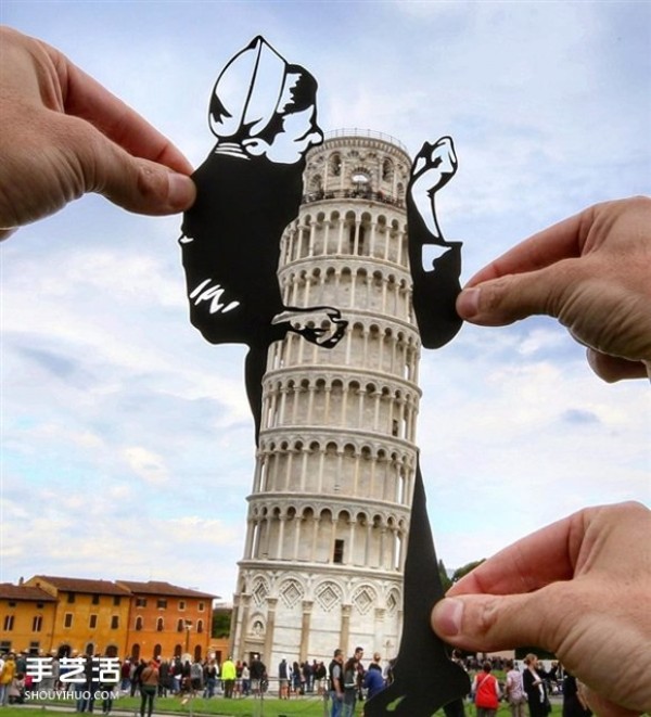 When paper-cut art meets architecture, he destroys landmarks around the world! 