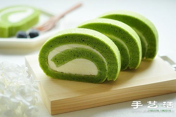 How to make green matcha angel cheese cake rolls